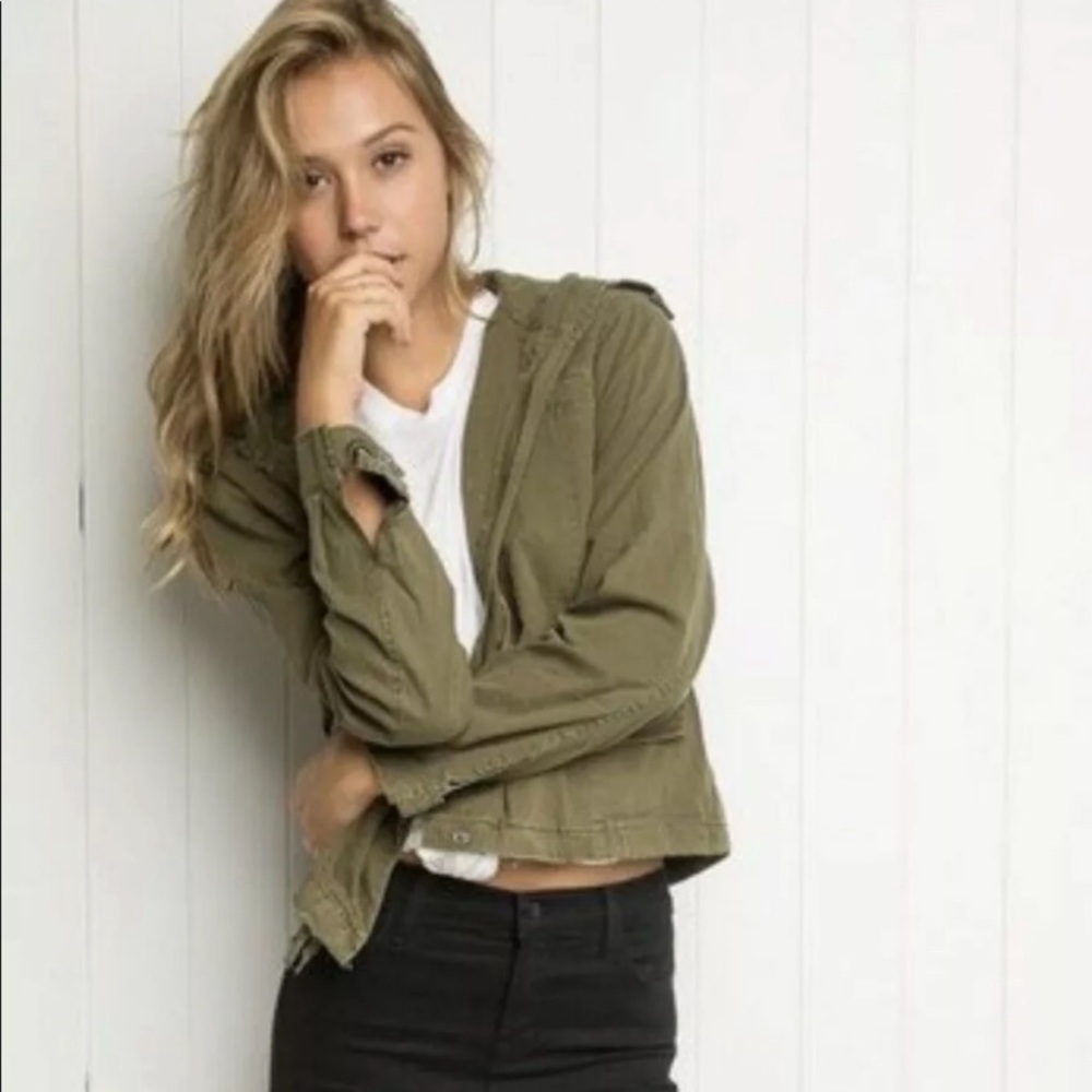 Brandy Melville Olive Green Army Jacket